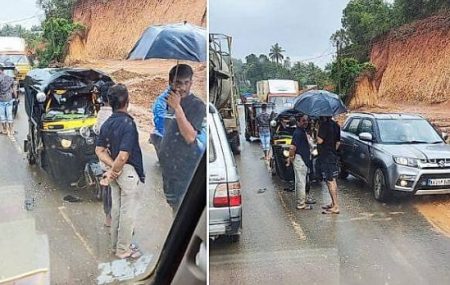 ವಿಟ್ಲ: ಆಟೋ ರಿಕ್ಷಾಕ್ಕೆ ಲಾರಿ ಡಿಕ್ಕಿ- ಚಾಲಕ ಗಂಭೀರ