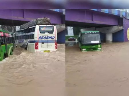 ಭಾರೀ ಮಳೆಗೆ ಮಂಗಳೂರು ಸೇರಿ ಹಲವು ಪ್ರದೇಶ ಜಲಾವೃತ