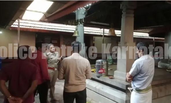 ಬೆಳ್ತಂಗಡಿಯ ವಿಷ್ಣುಮೂರ್ತಿ ದೇಗುಲದಲ್ಲಿ ಕಳವು-ಪೊಲೀಸರಿಂದ ತನಿಖೆ