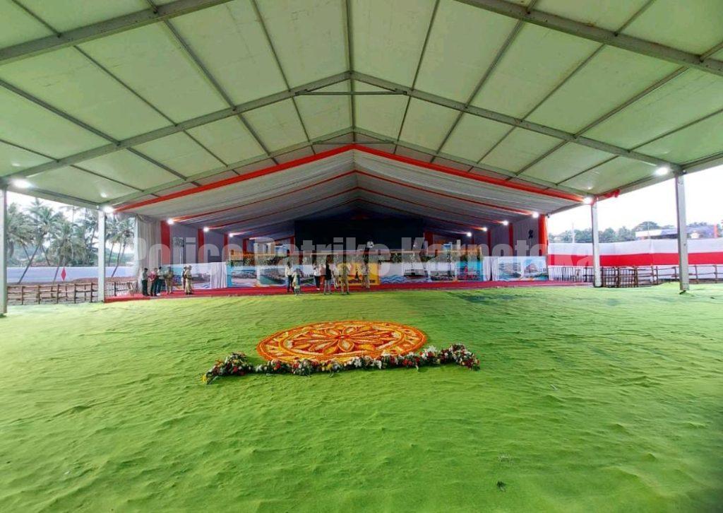 ಮಂಗಳೂರು: ಮೋದಿಯವರ ಸ್ವಾಗತಕ್ಕೆ ಸುಂದರವಾದ ವೇದಿಕೆ ಸಿದ್ಧ