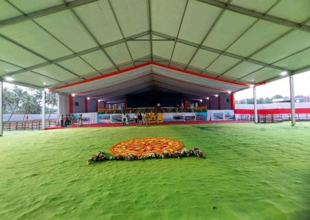 ಮಂಗಳೂರು: ಮೋದಿಯವರ ಸ್ವಾಗತಕ್ಕೆ ಸುಂದರವಾದ ವೇದಿಕೆ ಸಿದ್ಧ