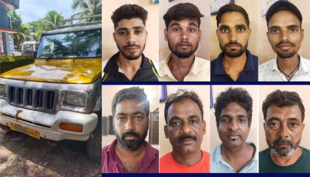 ಉಳ್ಳಾಲ: ಅಕ್ರಮ ಮರಳು ಸಾಗಾಟ: ವಾಹನ ಸಹಿತ 8 ಮಂದಿಯ ಬಂಧನ