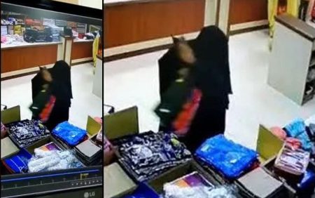 ಕಾವೂರು : ಅಂಗಡಿಯಲ್ಲಿ ಬಟ್ಟೆ ಎಗರಿಸಿದ ಬುರ್ಖಾಧಾರಿ ಮಹಿಳೆ..!