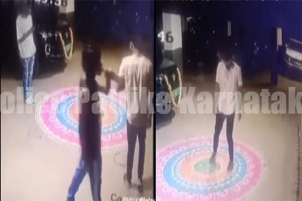 ಮಂಗಳೂರಲ್ಲಿ ಕುಡಿದ ಅಮಲಿನಲ್ಲಿ ವಿಚಿತ್ರಕೃತ್ಯ: ರಂಗೋಲಿ ಮೆಟ್ಟಿ ಹಾಳು ಮಾಡಿದ ವಿದ್ಯಾರ್ಥಿಗಳು