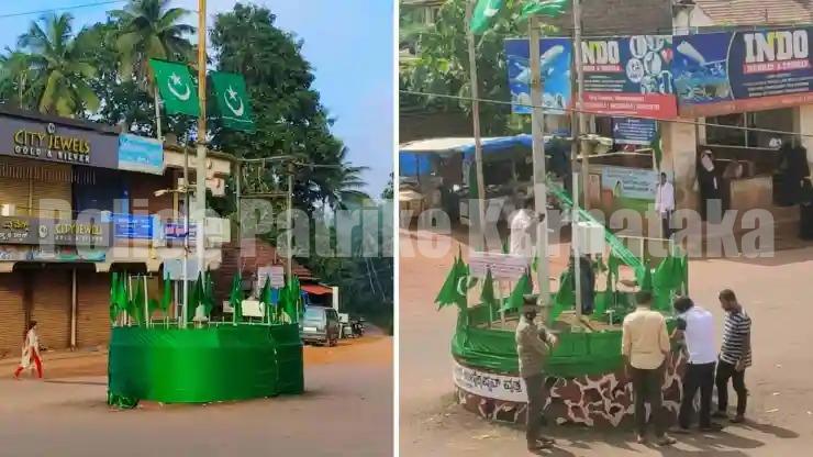 ಪುತ್ತೂರು: ವೀರ ಯೋಧನ ಹೆಸರಿನ ವೃತ್ತಕ್ಕೆ ಹಸಿರು ಹೊದಿಕೆ, ಹಿಂದೂಪರ ಸಂಘಟನೆಗಳ ಆಕ್ರೋಶ