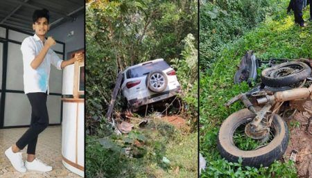 ಕಾರು –ಬೈಕ್ ನ ನಡುವೆ ಭೀಕರ ಅಪಘಾತ: ಬೈಕ್ ಸವಾರನ ದುರ್ಮರಣ..!