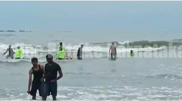 ಉಡುಪಿ: ಮಲ್ಪೆ ಬೀಚ್ನಲ್ಲಿ ಮುಳುಗುತ್ತಿದ್ದ 6 ಪ್ರವಾಸಿಗರ ರಕ್ಷಣೆ – ಓರ್ವ ಮೃತ್ಯು