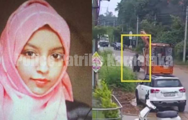 ಮನೆಗೆ ಹೋಗುತ್ತಿದ್ದಾಗ ಕ್ರೇನ್ ಡಿಕ್ಕಿ- ಸ್ಥಳದಲ್ಲೇ ವಿದ್ಯಾರ್ಥಿನಿ ಮೃತ್ಯು