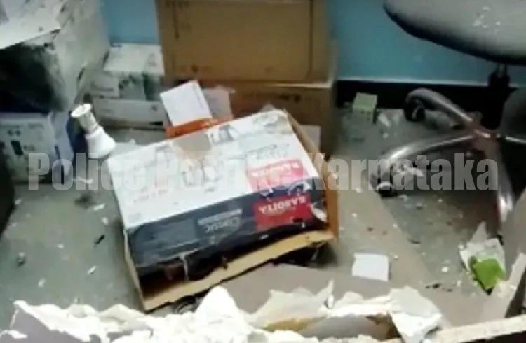 ಡಿಟಿಡಿಸಿ ಕೊರಿಯರ್ ಶಾಪ್ ನಲ್ಲಿ ಮಿಕ್ಸಿ ಸ್ಫೋಟ ಪ್ರಕರಣ; ಸುತ್ತಮುತ್ತಲಿನ ಅಂಗಡಿ ಬಂದ್ ಮಾಡಿಸಿದ ಪೊಲೀಸರು