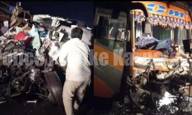 ಚಾಲಕನಿಗೆ ಹೃದಯಾಘಾತ; ಕಾರಿಗೆ ಢಿಕ್ಕಿ ಹೊಡೆದ ಬಸ್ – 9 ಮಂದಿ ಮೃತ್ಯು..!