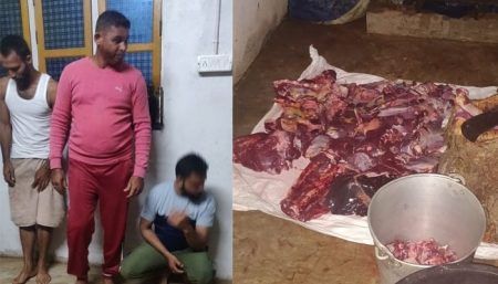 ಬೆಳ್ತಂಗಡಿ: ಅಕ್ರಮ ಗೋ ಮಾಂಸ ಅಡ್ಡೆಗೆ ದಾಳಿ: 3 ಮಂದಿಯನ್ನು ವಶಕ್ಕೆ ಪಡೆದ ಪೊಲೀಸರು