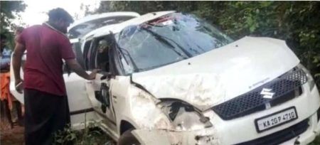 ಕಾರ್ಕಳ: ಚಾಲಕನ ನಿಯಂತ್ರಣ ತಪ್ಪಿ ಕಾರು ಪಲ್ಟಿ – ಪ್ರಯಾಣಿಕರಿಗೆ ಗಾಯ
