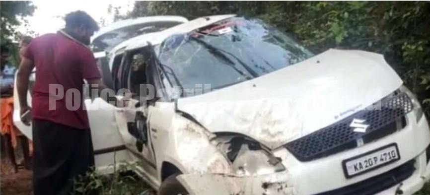 ಕಾರ್ಕಳ: ಚಾಲಕನ ನಿಯಂತ್ರಣ ತಪ್ಪಿ ಕಾರು ಪಲ್ಟಿ – ಪ್ರಯಾಣಿಕರಿಗೆ ಗಾಯ