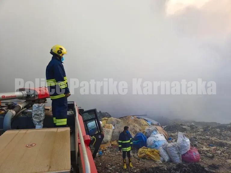 ಮಂಗಳೂರು: ಪಚ್ಚನಾಡಿ ಡಂಪಿಂಗ್ ಯಾರ್ಡ್ ನಲ್ಲಿ ಬೆಂಕಿ..!