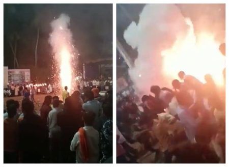 ಕಾರ್ಕಳ: ಮುಂಡ್ಕೂರು ದೇವಸ್ಥಾನದಲ್ಲಿ ಪಟಾಕಿ ಅವಘಡ – ನಾಲ್ವರಿಗೆ ಗಾಯ