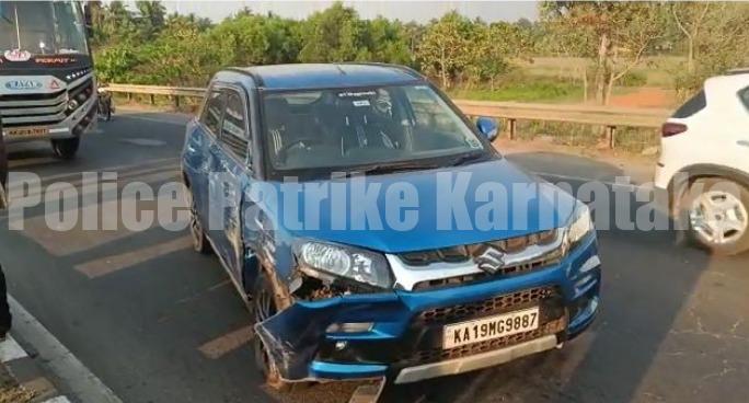 ಮುಲ್ಕಿ: ಕಾರಿಗೆ ಮೀನು ಸಾಗಾಟ ಲಾರಿ ಡಿಕ್ಕಿ..!