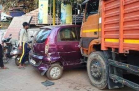 ಬಂಟ್ವಾಳ: ಚಾಲನೆ ವೇಳೆ ಲಾರಿ ಡ್ರೈವರ್ ಗೆ ಕಾಣಿಸಿಕೊಂಡ ಮೂರ್ಛೆ ರೋಗ, ಲಾರಿ ಹಲವು ವಾಹನಗಳಿಗೆ ಢಿಕ್ಕಿ