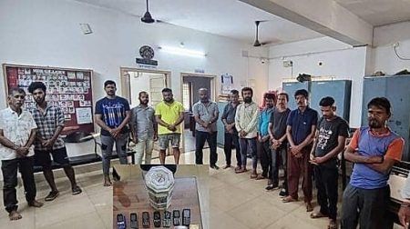 ಮಂಗಳೂರು : ಜೂಜು ಅಡ್ಡೆಗೆ ದಾಳಿ 14 ಮಂದಿ ಅರೆಸ್ಟ್