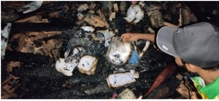 ಕೊಣಾಜೆ: ಮನೆಗೆ ಆಕಸ್ಮಿಕ ಬೆಂಕಿ, ಮನೆ ಸಂಪೂರ್ಣ ಬೆಂಕಿಗಾಹುತಿ