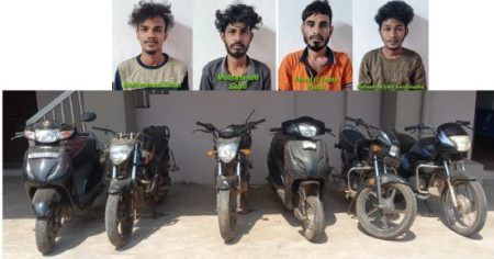 ಮಂಗಳೂರು: ನಗರದ ವಿವಿಧೆಡೆ ದ್ವಿಚಕ್ರ ವಾಹನ ಕಳ್ಳತನ-ಕಳ್ಳರ ಬಂಧನ, 6 ದ್ವಿಚಕ್ರಗಳ ವಶ