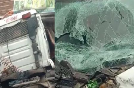 ‘ಹ್ಯಾಂಡ್ ಬ್ರೇಕ್’ ಹಾಕಲು ಮರೆತ ಲಾರಿ ಚಾಲಕ : ನಡೆಯಿತು ಸರಣಿ ಅಪಘಾತ