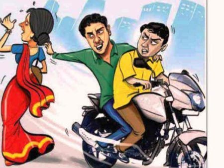 ಮಂಗಳೂರು: ಬೈಕ್ ನಲ್ಲಿ ಬಂದು ಮಹಿಳೆಯ ಕತ್ತಿನಲ್ಲಿದ್ದ ಸರ ಎಗರಿಸಿದ ದುಷ್ಕರ್ಮಿಗಳು