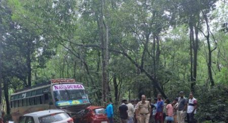 ಹೆಬ್ರಿ: ಬಸ್ ಗೆ ಕಾರು ಢಿಕ್ಕಿ-ಇಬ್ಬರು ಶಿಕ್ಷಕರು ಮೃತ್ಯು, ಇಬ್ಬರಿಗೆ ಗಂಭೀರ ಗಾಯ