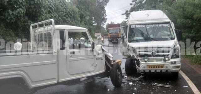 ಸುಳ್ಯ: ಪಿಕಪ್ ಮತ್ತು ಟಿಟಿ ವಾಹನ ನಡುವೆ ಅಪಘಾತ – ಓರ್ವ ವ್ಯಕ್ತಿಗೆ ಗಂಭೀರ ಗಾಯ