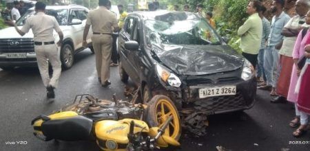 ವಿಟ್ಲ: ಆಲ್ಟೊ ಕಾರು, ಬೈಕ್ ಢಿಕ್ಕಿ- ಓರ್ವ ಗಂಭೀರ..!