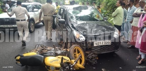 ವಿಟ್ಲ: ಆಲ್ಟೊ ಕಾರು, ಬೈಕ್ ಢಿಕ್ಕಿ- ಓರ್ವ ಗಂಭೀರ..!