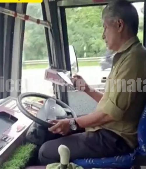 ಮೊಬೈಲ್ ಹಿಡಿದು ಬಸ್ ಡ್ರೈವಿಂಗ್: ಲೈಸೆನ್ಸ್ ಕ್ಯಾನ್ಸಲ್ ಮಾಡಲು ಪೊಲೀಸ್ ಕಮೀಷನರ್ ಸೂಚನೆ