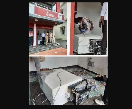 ಜೆಸಿಬಿ ಬಳಸಿ ATM ದರೋಡೆ -ನಾಲ್ವರ ಬಂಧನ