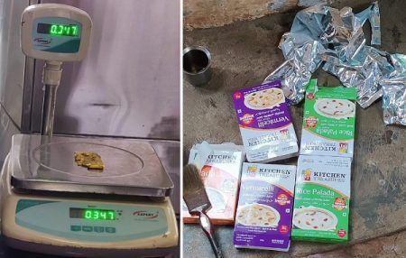 ಖೀರ್ ಮಿಕ್ಸ್ ಪ್ಯಾಕೆಟ್ ನಲ್ಲಿ 20 ಲಕ್ಷ ಮೌಲ್ಯದ ಚಿನ್ನ ಸಾಗಾಟ – ಸಿಕ್ಕಿಬಿದ್ದ ಸ್ಮಗ್ಲರ್