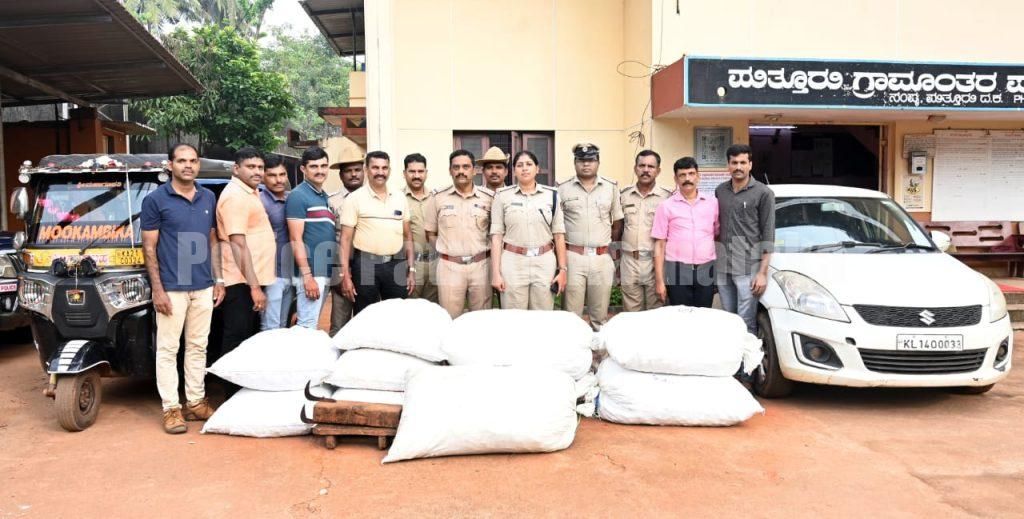 ಪುತ್ತೂರು ಗ್ರಾಮಾಂತರ ಠಾಣಾ ಪೊಲೀಸರ ಕಾರ್ಯಾಚರಣೆ-ನಾಲ್ವರು ಅಡಿಕೆ ಕಳ್ಳರ ಬಂಧನ