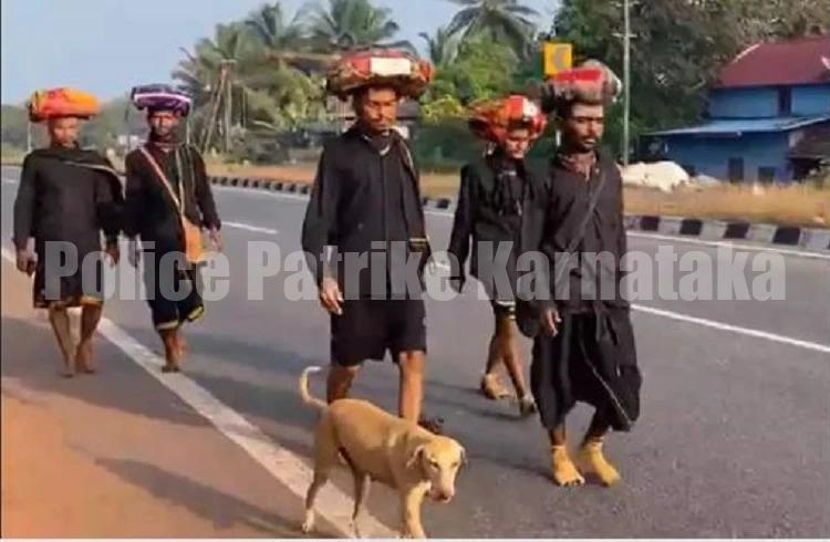 ಮಂಗಳೂರು: ಅಯ್ಯಪ್ಪ ಸ್ವಾಮಿ ಮಾಲಾಧಾರಿಗಳೊಂದಿಗೆ 600 ಕಿ.ಮೀ ಪ್ರಯಾಣಿಸಿದ ಶ್ವಾನ