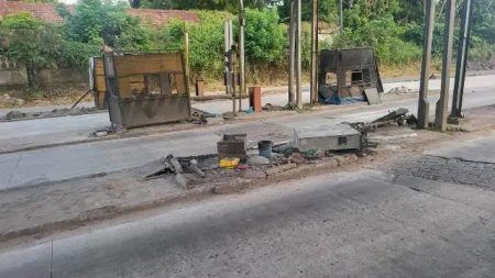 ಸುರತ್ಕಲ್ ಟೋಲ್ ಗೇಟ್ ನ ಅವಶೇಷಗಳ ತೆರವು..!