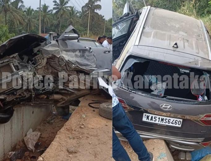 ಬಂಟ್ವಾಳ: ಚಾಲಕನ ನಿಯಂತ್ರಣ ತಪ್ಪಿ ತಡೆಗೋಡೆಗೆ ಢಿಕ್ಕಿಯಾದ ಕಾರು..!