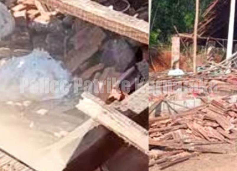 ವಿಟ್ಲ: ದಿಢೀರ್ ಕುಸಿದು ಬಿದ್ದ ಕೋಳಿ ಫಾರ್ಮ್ ಕಟ್ಟಡ; ಲಕ್ಷಾಂತರ ರೂ.ನಷ್ಟ