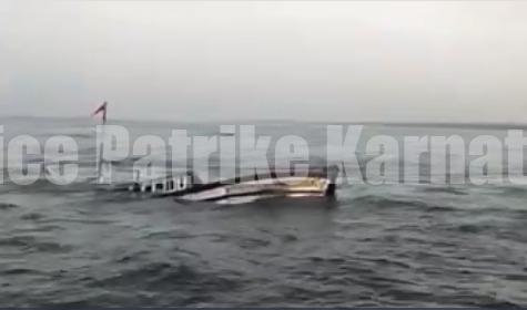 ಉಳ್ಳಾಲ: ಸಮುದ್ರದ ಕಲ್ಲಿಗೆ ಬಡಿದು ದೋಣಿ ಮುಳುಗಡೆ – ಐವರ ರಕ್ಷಣೆ