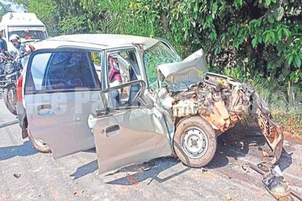 ಉಡುಪಿ: ಕಾರಿಗೆ ಟಿಪ್ಪರ್ ಢಿಕ್ಕಿ-ಚಾಲಕ ಗಂಭೀರ