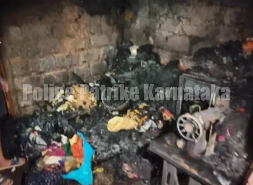 ಬಂಟ್ವಾಳ : ಅಗ್ನಿ ಅವಘಡ ಮನೆ ಸಂಪೂರ್ಣ ಭಸ್ಮ