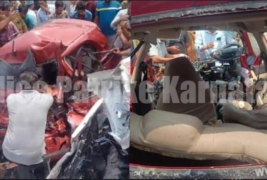 ಕಾಸರಗೋಡು: ಅಂಬ್ಯುಲೆನ್ಸ್ – ಕಾರು ನಡುವೆ ಭೀಕರ ಅಪಘಾತ; ಮೂವರು ಸಾವು