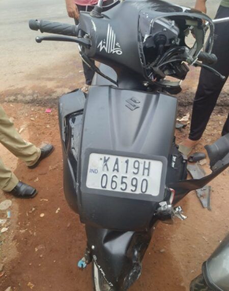 ಉಳ್ಳಾಲ : ಎರಡು ಸ್ಕೂಟರ್ಗಳ ಮಧ್ಯೆ ಅಪಘಾತ – ಸಹ ಸವಾರ ಸಾವು..!