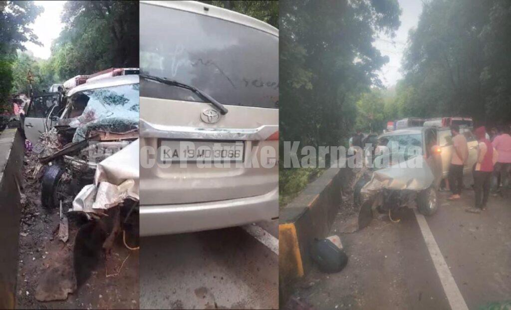 ಶಿರಾಡಿ ಘಾಟಿಯಲ್ಲಿ ಕಾರು- ಕಂಟೇನರ್ ನಡುವೆ ಅಪಘಾತ- ತಾಯಿ- ಮಗ ಸಾವು..!