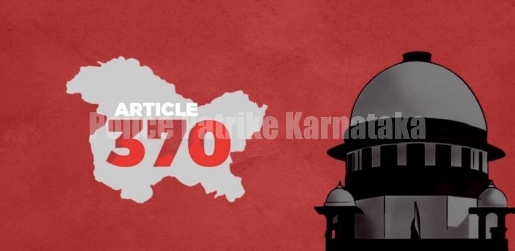ಜಮ್ಮು & ಕಾಶ್ಮೀರದಲ್ಲಿ ಆರ್ಟಿಕಲ್ 370 ರದ್ದು ಮಾಡಿದ್ದು ಸರಿ: ಕೇಂದ್ರದ ನಿಲುವಿಗೆ ಸುಪ್ರೀಂ ಕೋರ್ಟ್ ಸಹಮತ
