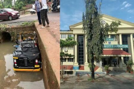 ಚರಂಡಿಗೆ ಆಟೋರಿಕ್ಷಾ ಬಿದ್ದು ಚಾಲಕ ಸಾವು- ಮಹಾನಗರ ಪಾಲಿಕೆ ಅಧಿಕಾರಿಗಳ ವಿರುದ್ದ ಎಫ್ಐಆರ್