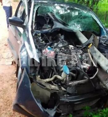 ಸಂಪಾಜೆ ಬಳಿ ಭೀಕರ ಕಾರು ಅಪಘಾತ- ಓರ್ವ ಗಂಭೀರ