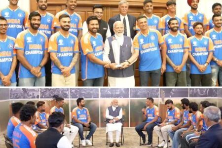 T20 World Cup 2024 Champions: ವಿಶ್ವ ಚಾಂಪಿಯನ್ನರನ್ನು ಭೇಟಿ ಮಾಡಿದ ಪ್ರಧಾನಿ ನರೇಂದ್ರ ಮೋದಿ