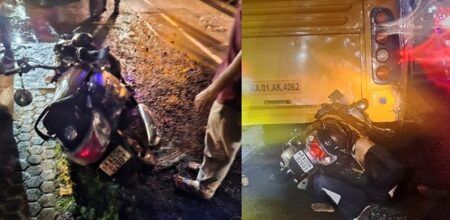 ಉಡುಪಿ: ನಿಂತಿದ್ದ ಬಸ್ ಗೆ ಸ್ಕೂಟರ್ ಡಿಕ್ಕಿ- ಇಬ್ಬರು ಯುವಕರಿಗೆ ಗಂಭೀರ ಗಾಯ