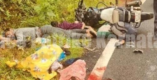 ಕಾರ್ಕಳ: ಲಾರಿ-ಬೈಕ್ ಮಧ್ಯ ಭೀಕರ ಅಪಘಾತ- ತಂದೆ ಸೇರಿ 3 ಮಕ್ಕಳು ಸಾವು..!